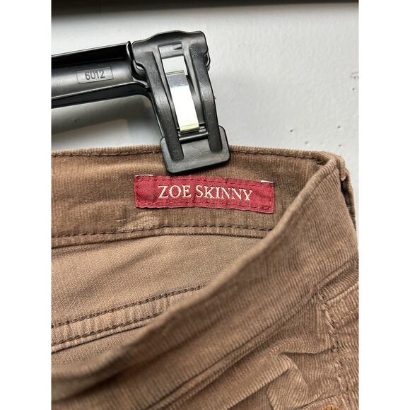 Lucky Brand Corduroy Jeans Zoe Skinny Womens 4/27 Brown Neutral Soft Casual - Picture 6 of 7